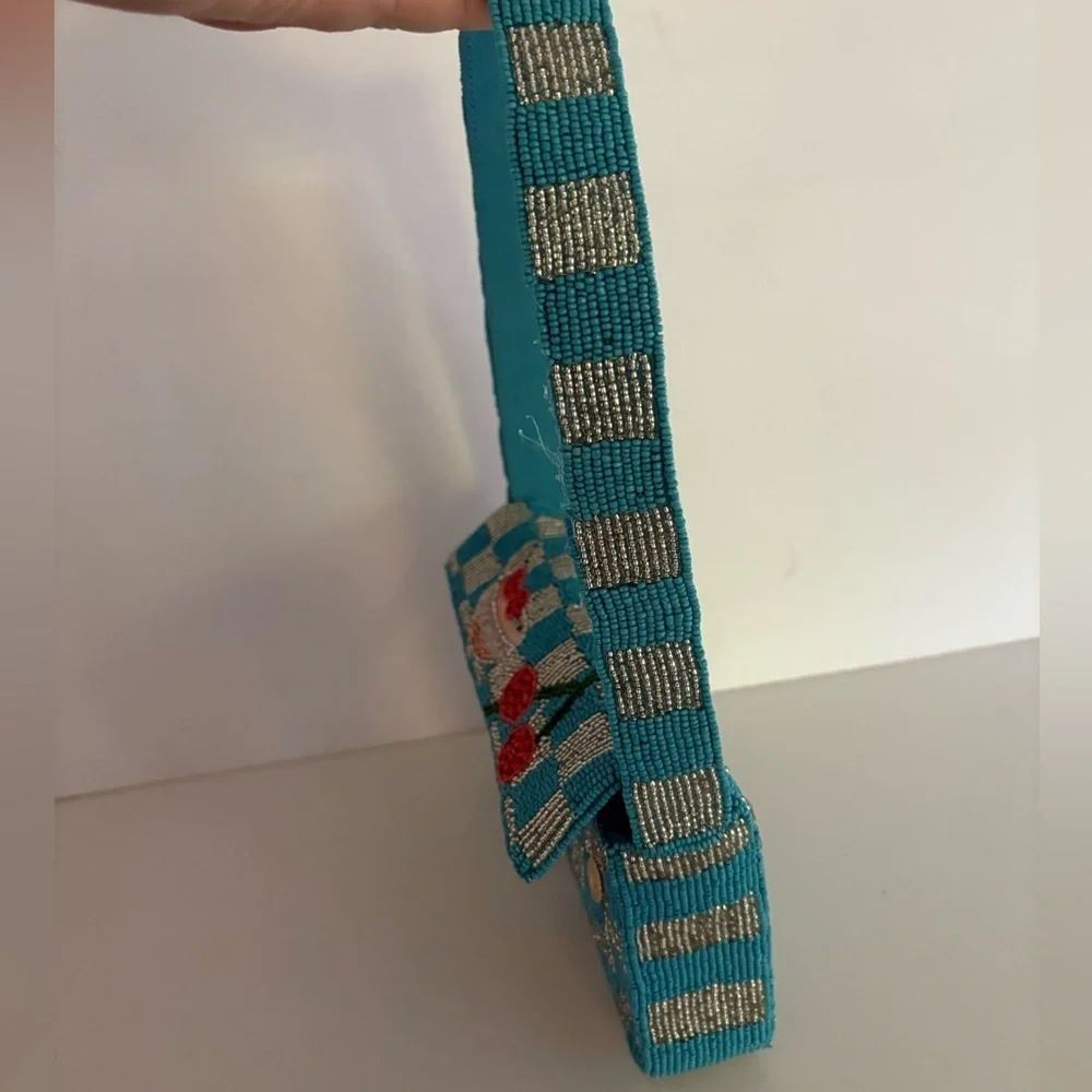 NWOT Anthropologie The Fiona Beaded Bag Food & Drink Edition